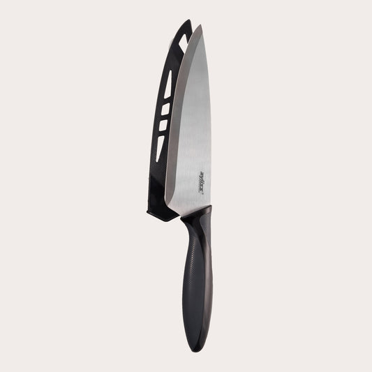 Chefs knife with sheath stainless steel blade